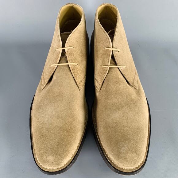BANANA REPUBLIC Size 9.5 Taupe Suede Lace-Up Boots main image 7